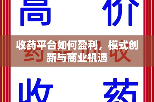 深圳收药平台如何盈利，模式创新与商业机遇
